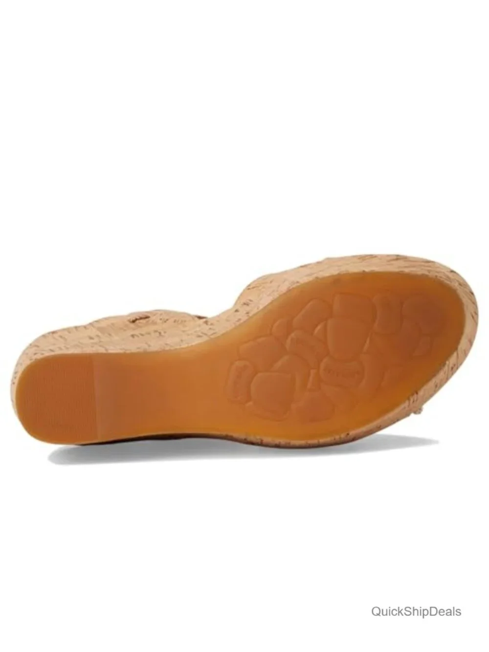 Full Grain Leather Wedge Sandals with Cork Base